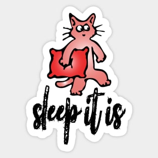 sleep it is cat Sticker